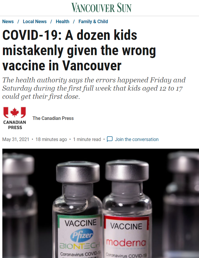 惊爆! 大温12名孩子被注射错误疫苗! 学校爆发 紧急关校  BC再死11人! 新闻 第6张