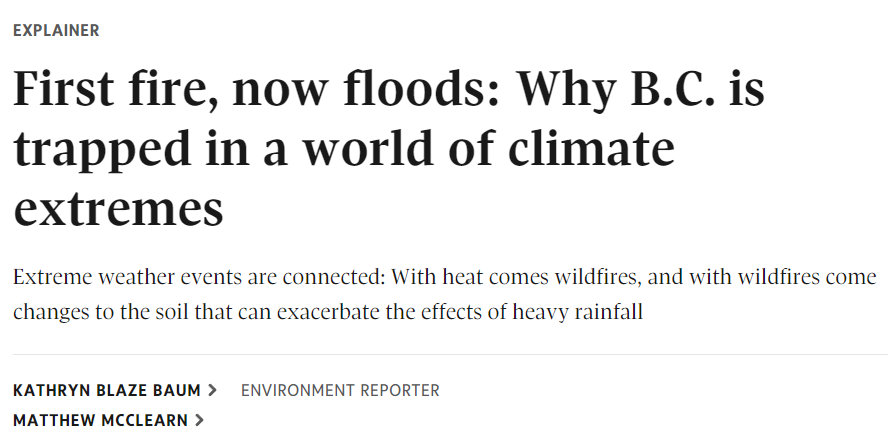 2021全球极端天灾频发 BC省洪水或成常态！留给人类的时间真的不多了…… 新闻 第18张