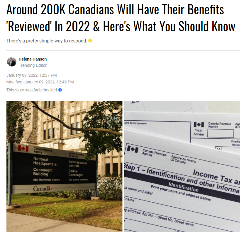 注意! CRA发话 要查20万加拿大人 千万别扔这信! 小心福利金全没! 新闻 第2张