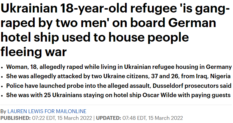 人间地狱! 乌克兰难民营发生轮奸! 这个9岁女孩的经历更令人心碎… 新闻 第1张