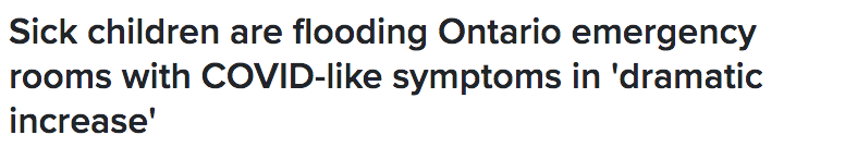 警惕! 加拿大儿童疫情激增 医院不堪重负! 有这症状千万小心 可能是新冠! 新冠疫情 第1张