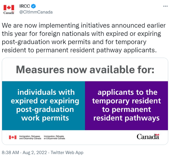 激动! 加拿大移民局官宣"放水" 这类人签证延长18个月 拿PR更容易! 移民 第1张