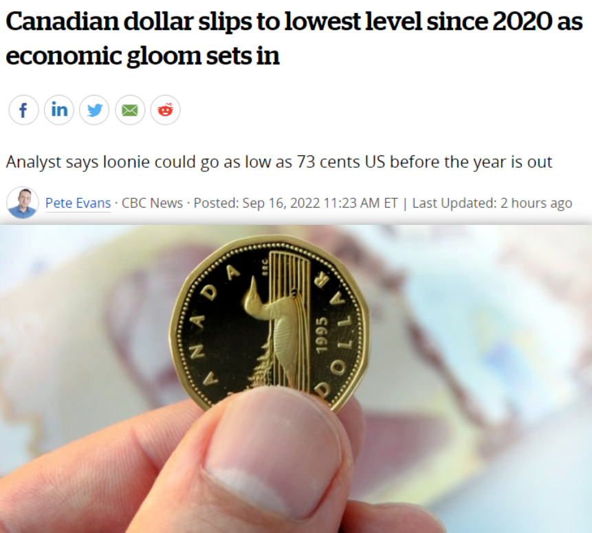 加拿大人集体变穷! 加币跌至2年最低 房价骤跌家庭财富遭凶狠侵蚀 $9901亿没了！ 社会 第3张