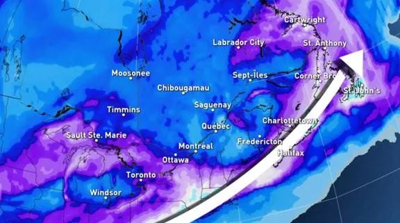 警报! 极地气旋要杀到加拿大 -30°C极寒+60cm大雪! 大温这周末开始下! 生活 第2张